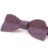 Bow tie in wood, Half-Moon in lilac Koto