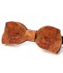 Bow tie in wood, Butterfly in red Amboyna burl