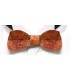Bow tie in wood, Butterfly in red Amboyna burl - MELISSAMBRE