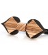 Bow tie in wood, Card in Marsh Oak & Zebrano