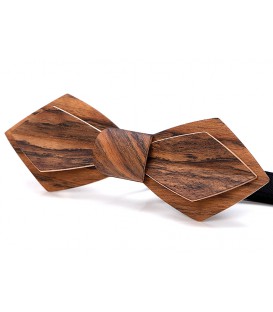 Bow tie in wood - Nib in Mozambique Wood - MELISSAMBRE