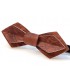 Bow tie in wood, Nib in dappled Bubinga - MELISSAMBRE