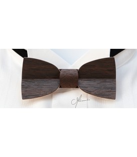 Bow tie in wood, Mellissimo in smoked Oak - MELISSAMBRE