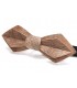 Bow tie in wood, Nib in silvery Bubinga