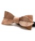 Bow tie in wood, Asymmetric in silvery Bubinga