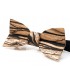 Bow tie in wood, Mellissimo in white Ebony