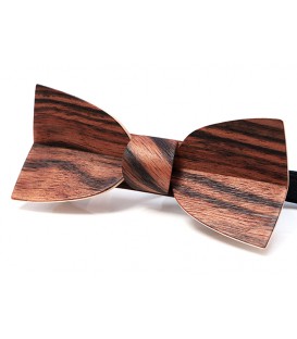 Bow tie in wood, Mellissimo in Macassar Ebony