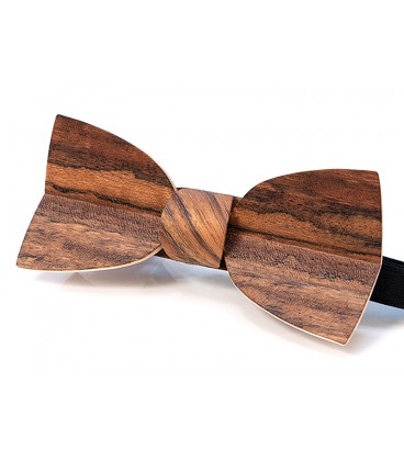 Bow tie in wood, Mellissimo in Mozambique wood - MELISSAMBRE