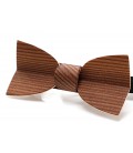 Bow tie in wood, Mellissimo in smoked Larch