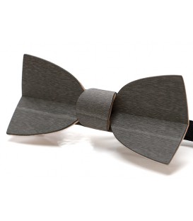 Bow tie in wood, Mellissimo in grey tinted Maple - MELISSAMBRE