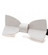Bow tie in wood, Mellissimo in white tinted Movingui - MELISSAMBRE