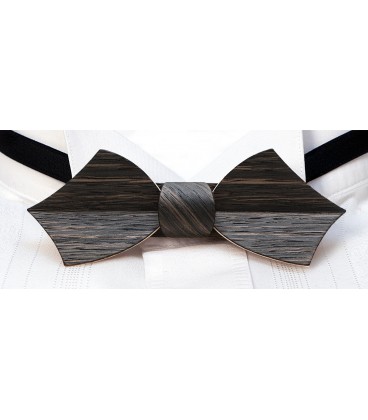 Bow tie in wood, Eole in Marsh Oak - MELISSAMBRE®
