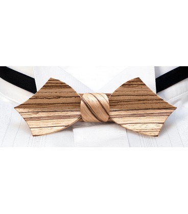 Bow tie in wood, Eole in Zebrano - MELISSAMBRE®