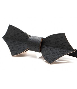 Bow tie in wood, Eole in black Oack - MELISSAMBRE®