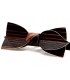Bow tie in wood, asymmetric in Macassar Ebony - MELISSAMBRE