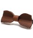 Bow tie in wood, Butterfly in smoked Larch