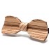 Bow tie in wood, Butterfly in Zebrano