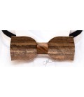 Bow tie in wood, Tulip in Mozambique wood
