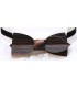 Bow tie in wood, asymmetric in Macassar Ebony - MELISSAMBRE