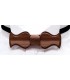 Bow tie in wood, Retro in smoked Larch - MELISSAMBRE