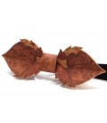 Wooden bow tie, Leaf in red Amboyna burl