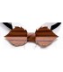 Bow tie in wood, Leaf in Rosewood - MELISSAMBRE