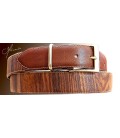 Belt in Wood, Rosewood and Leather