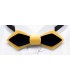 Bow tie in wood, Nib in yellow & black tinted Maple - MELISSAMBRE