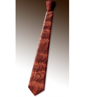 Necktie in wood, dappled Bubinga