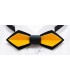Bow tie in wood, Nib in black & yellow tinted Maple - MELISSAMBRE,