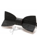 Bow tie in wood, Mellissimo in black Marsh Oak