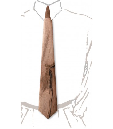 Wooden tie, French Walnut tree - MELISSAMBRE