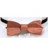 Bow tie in wood, Asymmetric in watered Bubinga - MELISSAMBRE