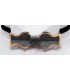 Bow tie in wood, Retro in white Ebony & Marsh Oak - MELISSAMBRE
