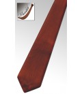 Cravate en bois couleur châtaigne
