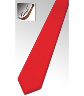 Cravate rouge en bois