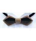 Bow Tie in Wood, Nib in BronzeTinted Maple