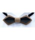 Bow Tie in Wood - Nib in Bronze & Black Tinted Maple - MELISSAMBRE