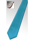 Cravate en bois teinté bleu jean's