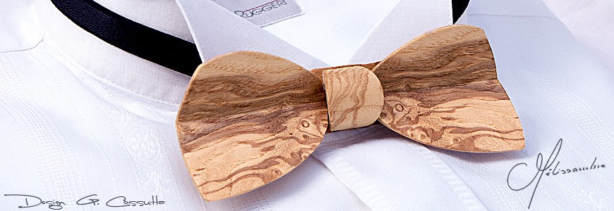 Bow Tie in Wood - The Half-Moon - MELISSAMBRE