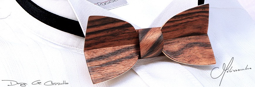 Bow Tie in Wood - The Mellissimo - MELISSAMBRE