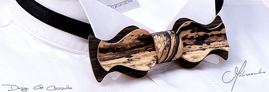 Bow Tie in Wood - The Retro - MELISSAMBRE